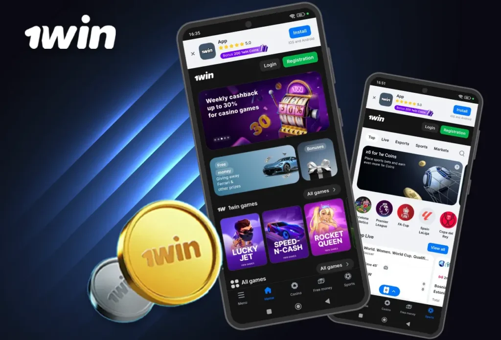 Mobile App 1win for Indian players